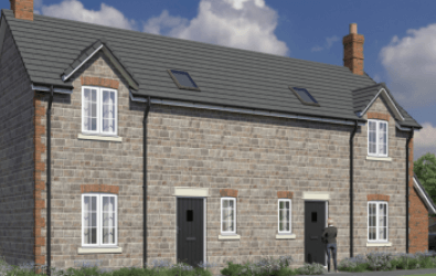 External CGI of the Shared Ownership Homes at Waltham on the Wolds