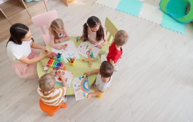 Children drawing