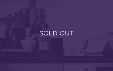 an image of a kitchen, with a purple overlay and text that says sold out