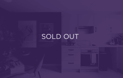 an image of a kitchen, with a purple overlay and text that says sold out.