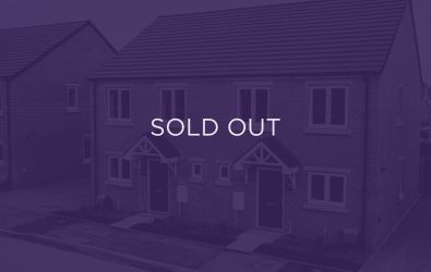 an image of a property in the falcons development, with a purple overlay and text that says sold out.