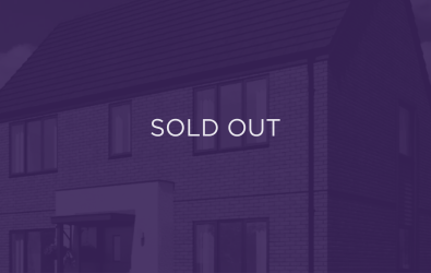 an image of a property in Naseby Square, with a purple overlay and text that says sold out