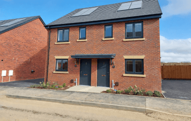 External shot of The Baker housetype at The Grange development in Desborough