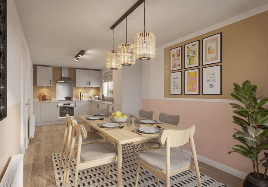 Internal CGI Kitchen Diner