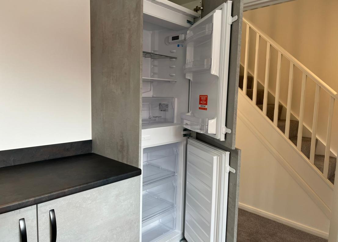 Integrated Fridge/Freezer at The Cedar.