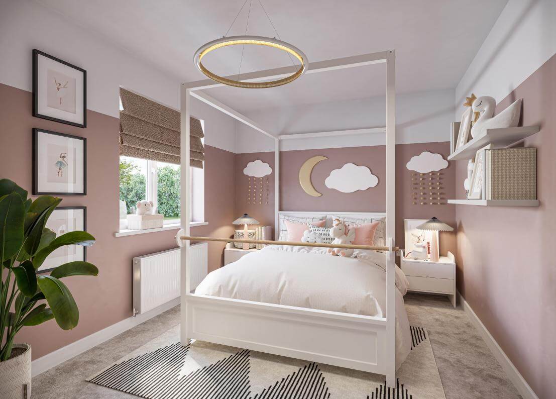 Children's Bedroom Internal CGI for The Spires Show Home