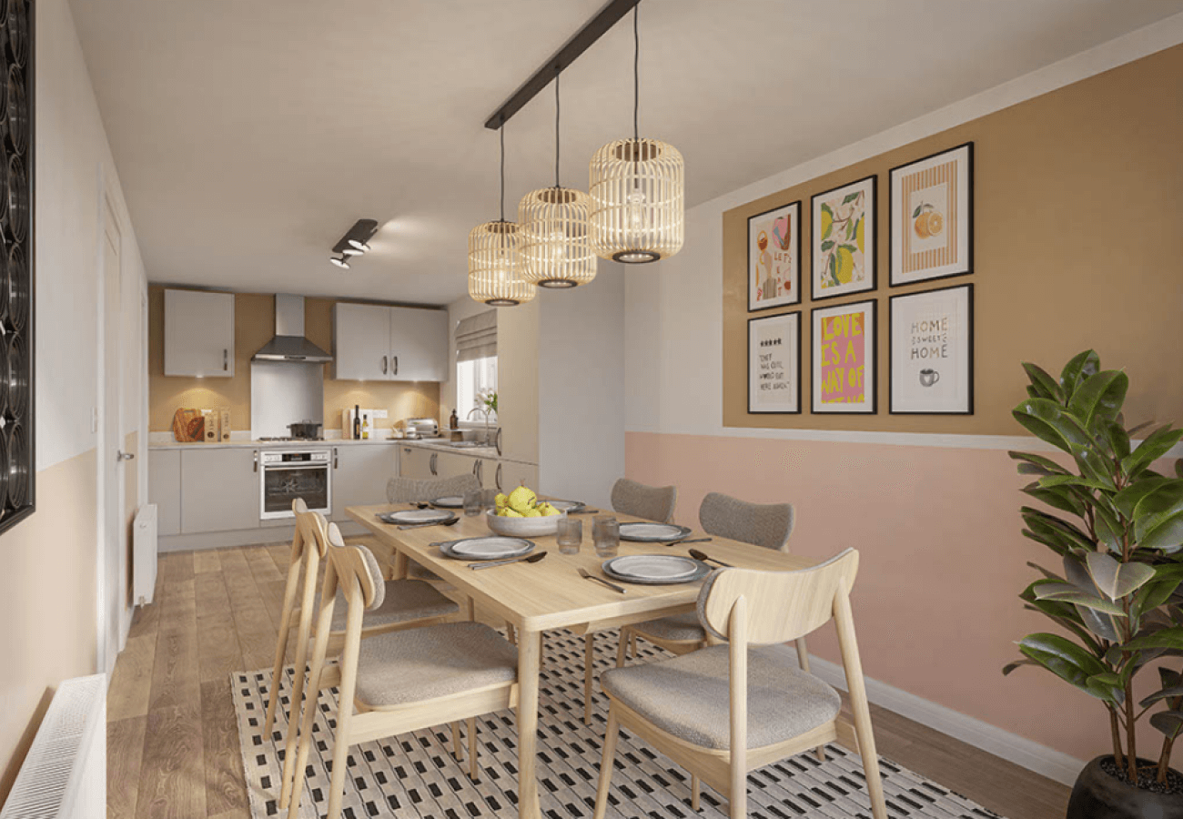 Internal CGI Kitchen Diner